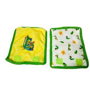 Eric Carle Butterfly Hungry Caterpillar Car Seat Belt Strap Covers Soft Yellow